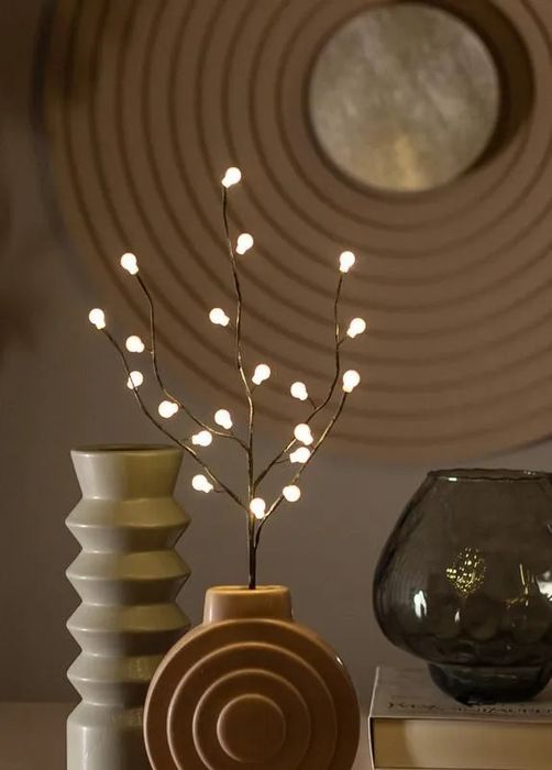 Светильник ВЕТКА KOC INT-B123 (45см. черн. без лист. шар 20LED)