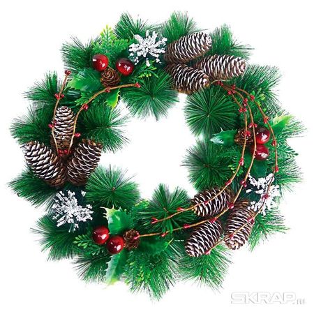 Венок рождественский SYCB17-197 38см. 102015 Скр