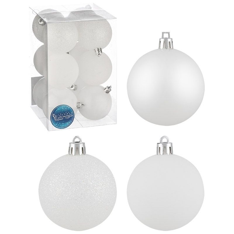 Шары SYQA-0123165-04 (набор 12шт.) d6см. 106323 (белый) Скр. Шары SYQA-0123165-04 (набор 12шт.) d6см. 106323 (белый) Скр.