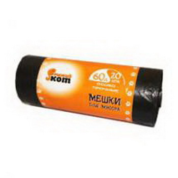 Мешки д/мусора  60л. (20шт/рул.) 310108 ПНД особо прочн. Скр.