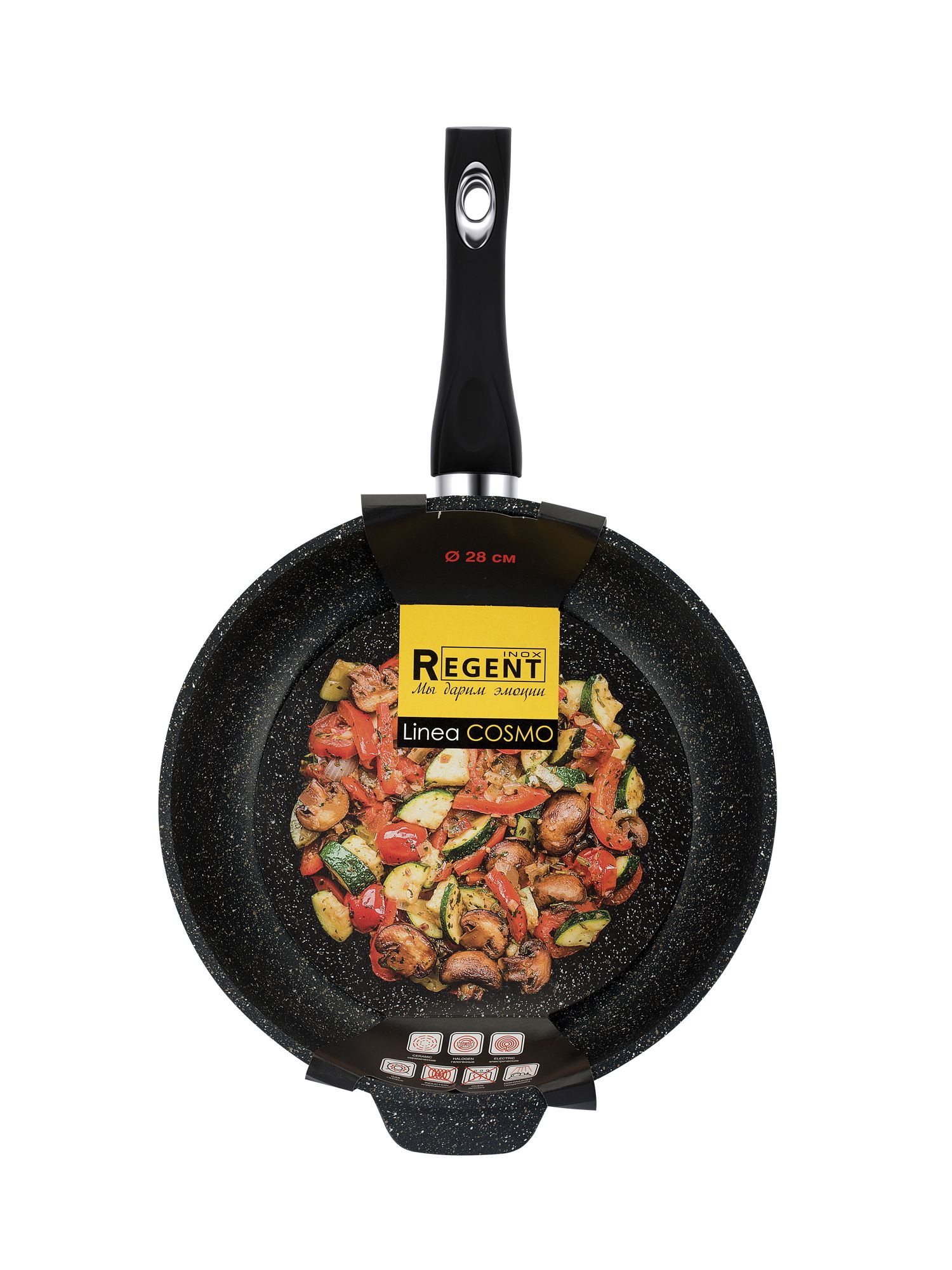 Сковорода 93-AL-CS-1-28 d 28см. COSMO (а/пр.лит.ал.)