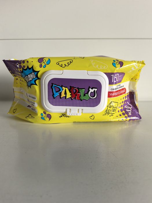 Салфетки влажные PARLO 7929 универс. д/всей семьи 150шт. с крышкой (Арвитекс)