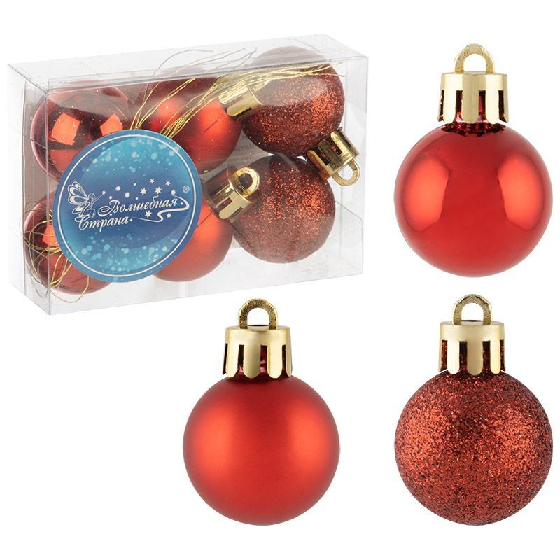 Шары SYQA-0123120-04 (набор 6шт.) d3см. 106297 Скр.