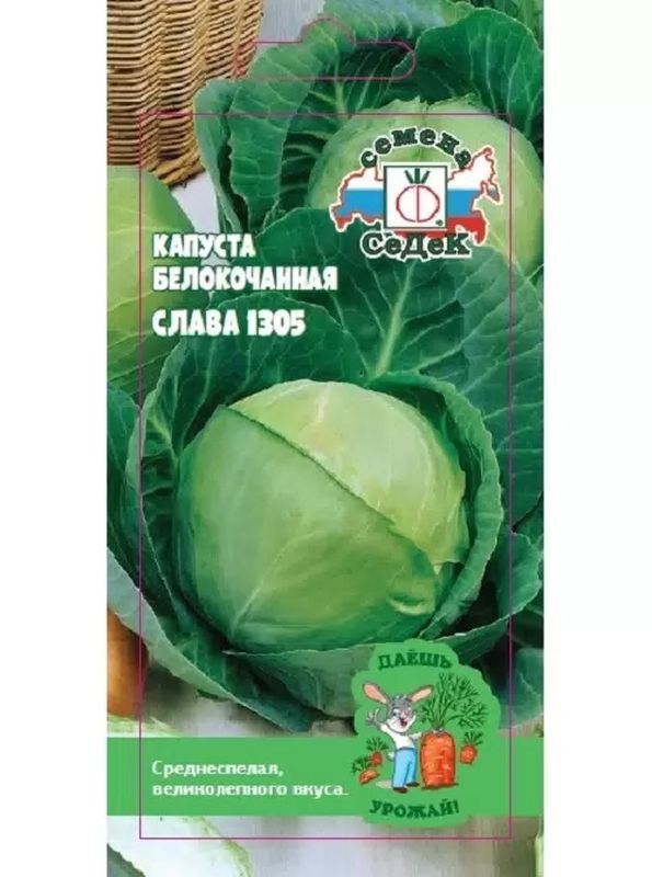 Капуста белокоч. СЛАВА 1305 0,5г. (СеДек)