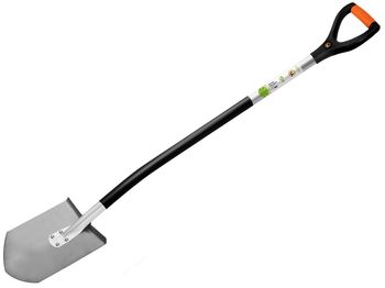 Лопата штыковая 1101-Ч "Ракета" титановая с ал.черен. 122см. ЦИ