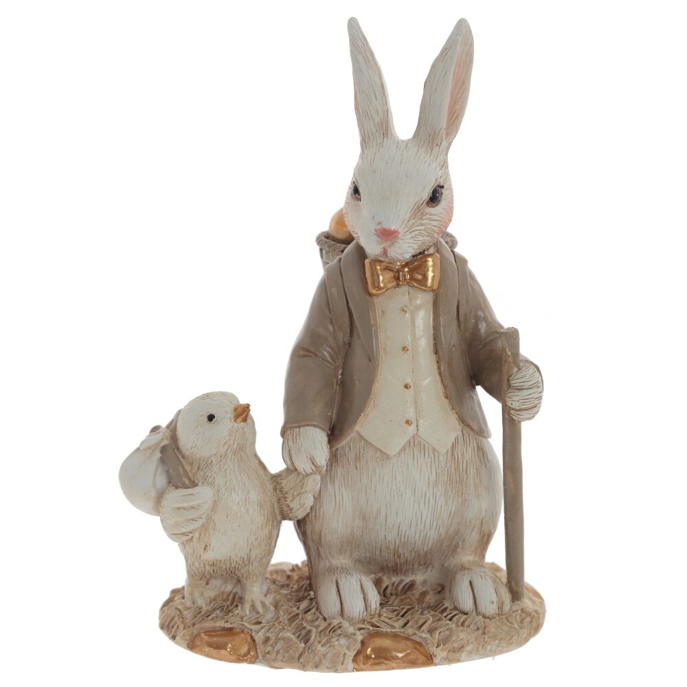 Фигурка "Заяц с цыпленком" 795630 (11*7*15см.)