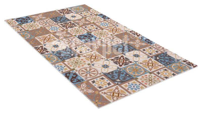 Коврик напольный  SH Icarpet PRINT 40*60 "Соты Мрамор" влаговп. 826988 (бежевый) Ш