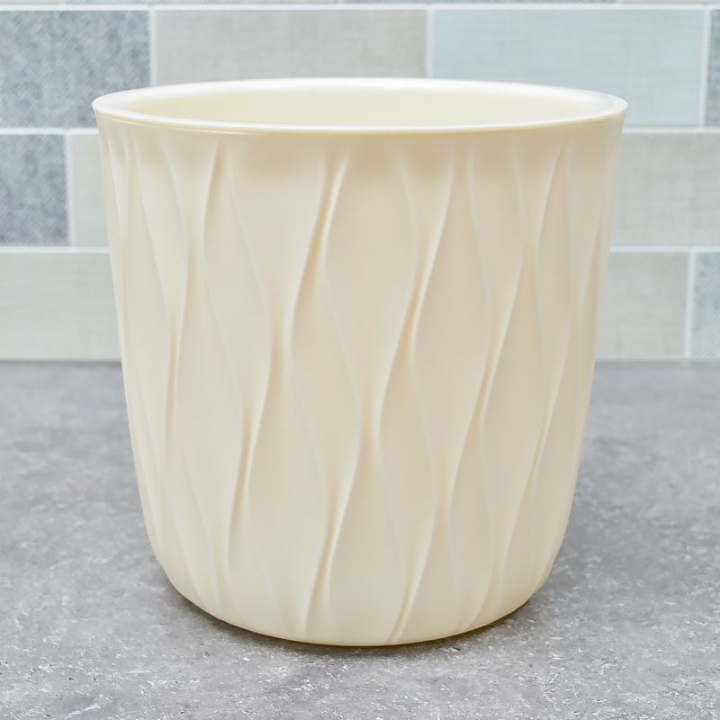 Горшок д/цв. "Desert" 6,1л. ПБ86607 с дренажной вставкой (молочный)