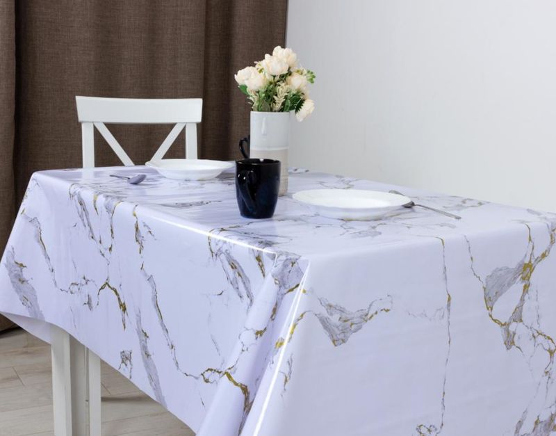 Клеенка Глянец 13774 Мрамор Гуанси (1,4*20м.)(на тканевой основе)