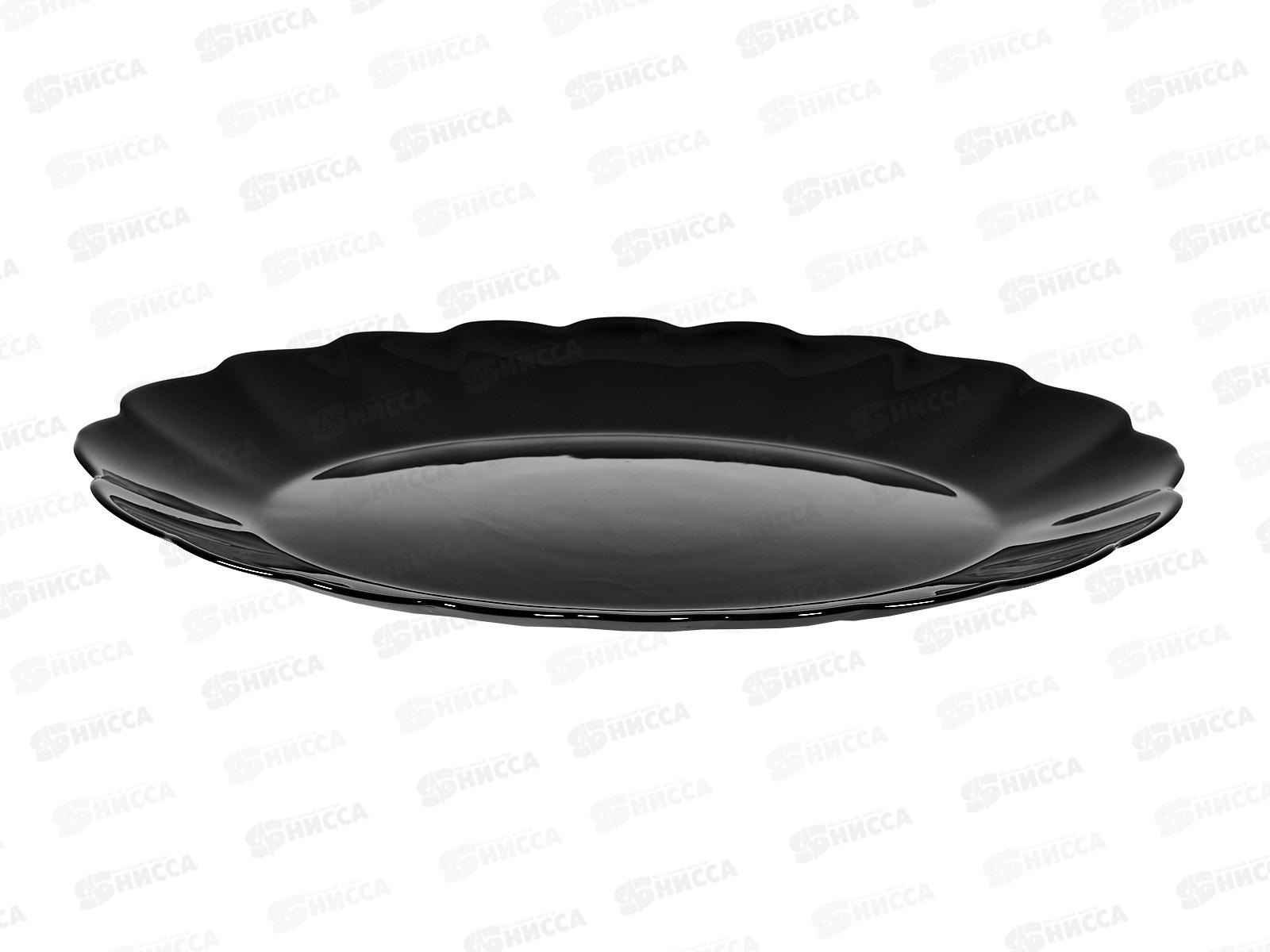 Блюдо 100ч-тбв14 черный, овал. d=35,6см.