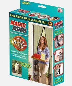 Сетка москит. двер. на магнитах TV EF4009 100*210см. Magic mesh И-К