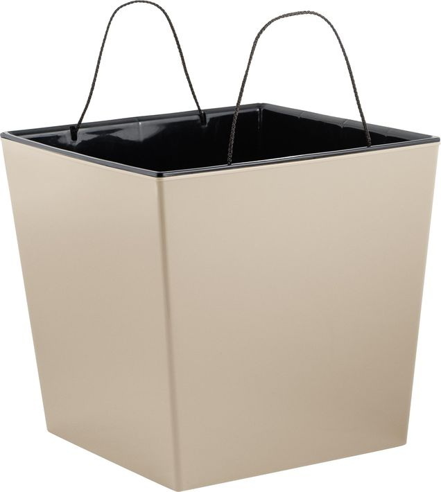 Горшок д/цв. "InGreen London CUBE" 11,6л. 250*250мм ПЦ7801КМ (калифорнийский миндаль) с дренажной вс Горшок д/цв. "InGreen London CUBE" 11,6л. 250*250мм ПЦ7801КМ (калифорнийский миндаль) с дренажной вс