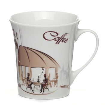 Кружка Воронка "Город" MIX 340мл. (R02/1064J) 001104 (48шт/кор.) КС