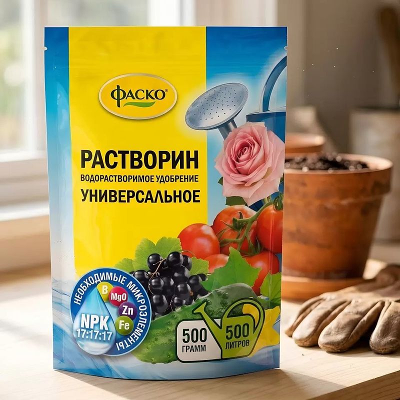 Удобрение РАСТВОРИН универсальное 0,5кг. Ф