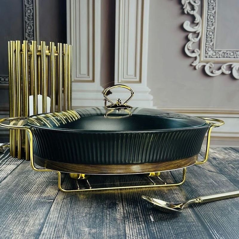 Мармит 133-399 WOOD 2,6л. овал. (подар.уп.)