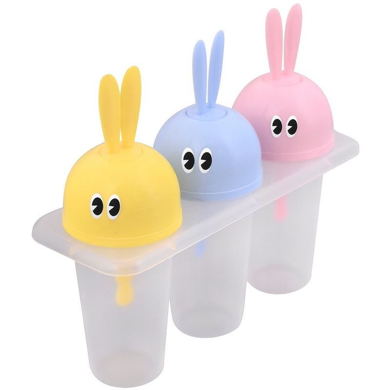 Форма д/мороженого "Зайки" VL80-501 (3 ячейки) Мд