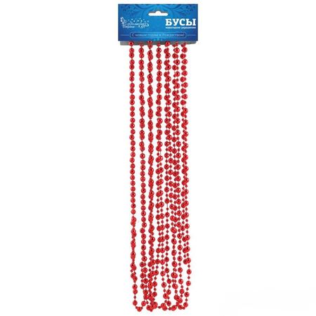 Бусы на елку "Элегант" 5,4м. 104014/104073 (красный) Скр.