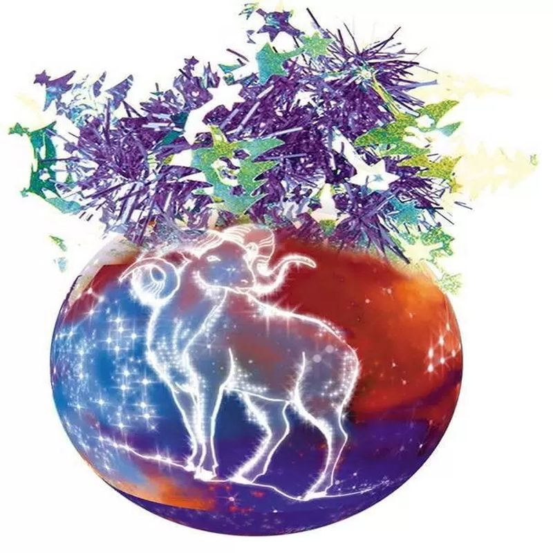 Шар "Рождественский" Ш85086 d 85мм. (Зодиак Баран)