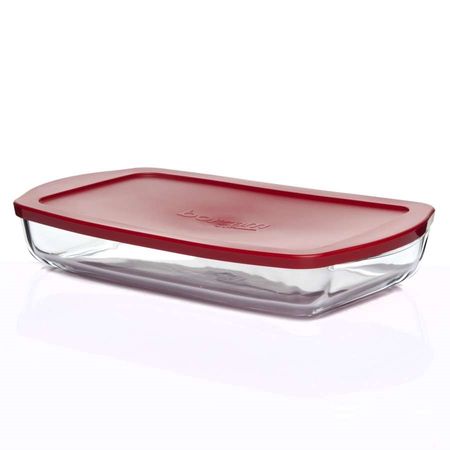 Лоток д/СВЧ 3,85л. 59124К прямоуг. с крышк. (40*25*6,1 см.)Турция