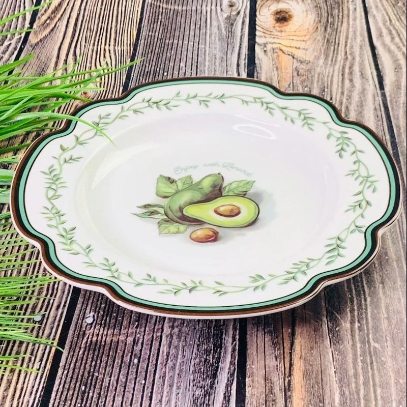 Набор тарелок 109-066 "Авокадо" (6шт.) глубокие 26см. (подар.уп.)
