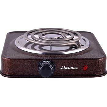 Электроплита АКСИНЬЯ КС-005 1конф. (1кВт. спираль) коричн.