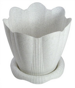 Горшок д/цв. "Эдельвейс" 1,5л. d160 (мрамор) с подд. С191М Мар.