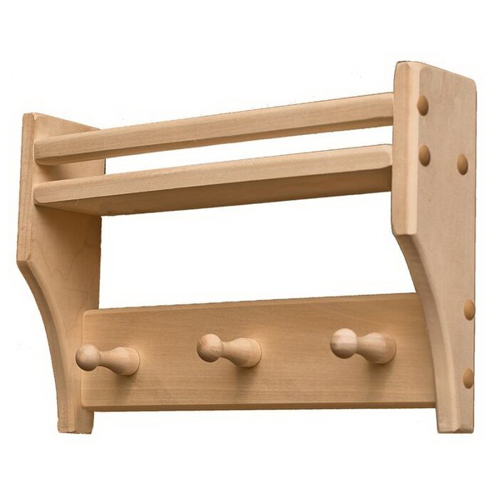 Полка-вешалка Малютка №1 79940 3 крючка