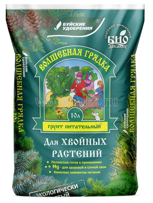 Грунт ВОЛШЕБНАЯ ГРЯДКА 25л. 431408 (д/хвойных) БХЗ