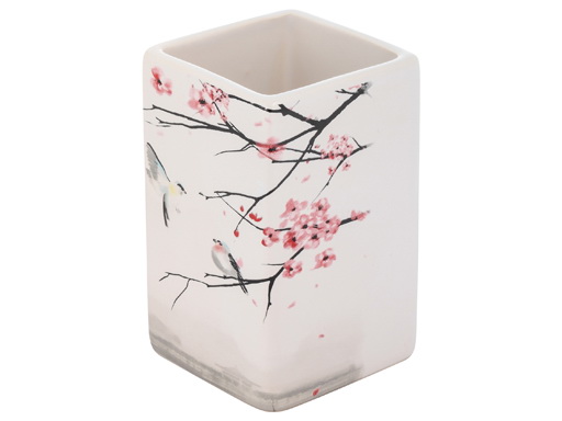 Стакан д/ванной "Сакура" TU-S 006518 (керам.) Скр.