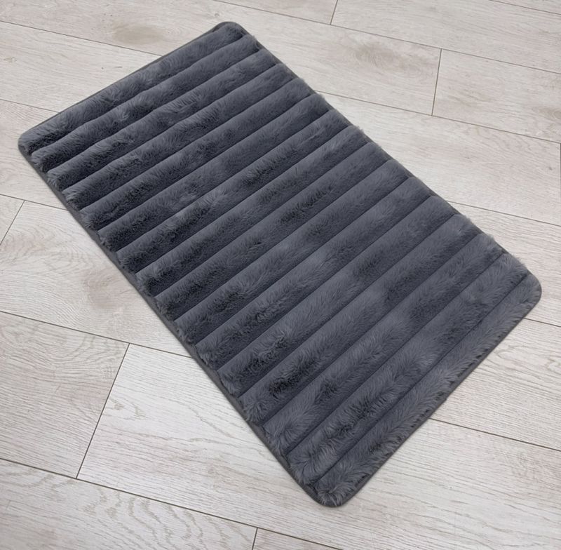 Коврик д/ванны  My Bunny 50*80см. плюшевый 14760 Волны (серый)
