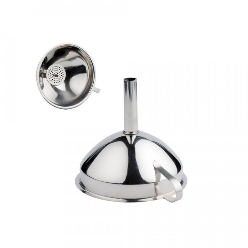 Воронка d15см. 0207 (нерж. с ситечком).