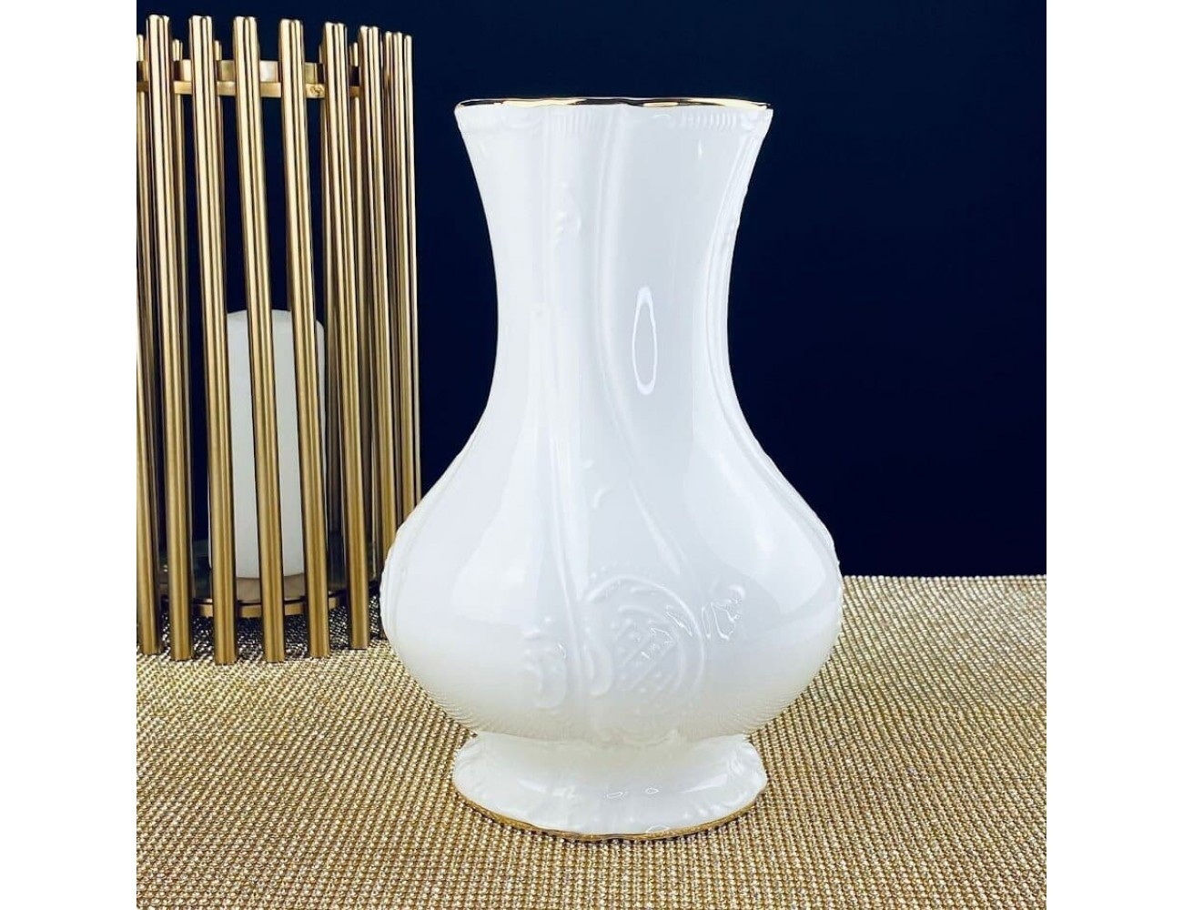 Ваза д/цв. 226-199 MARIA GOLD h22см. (подар. уп.)