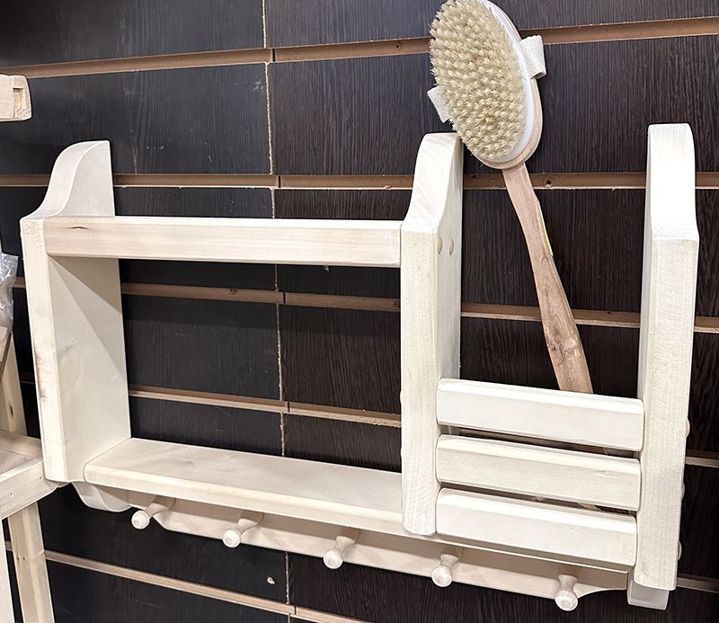 Полка-вешалка "Комфорт" 5 крючков