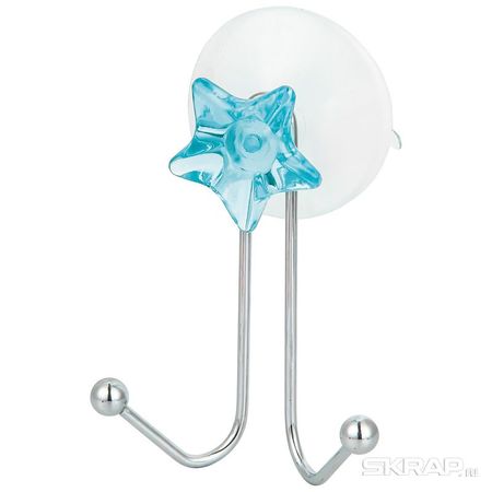 Крючок двойной W2790 "Звезда" 004719 хром. на присосках Скр.