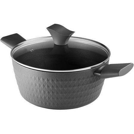 Кастрюля Kontur-24C 4,2л. (ков.ал. а/пр. покр.ст/кр.) POLARIS