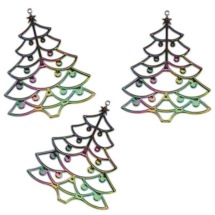 Подвесн.украш. "Елочки" (набор 3шт.) 103484 Скр
