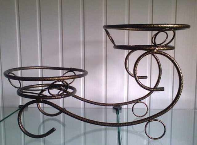 Цветочница напольная "Букет" на 2 горшка (Ц9) Тверь