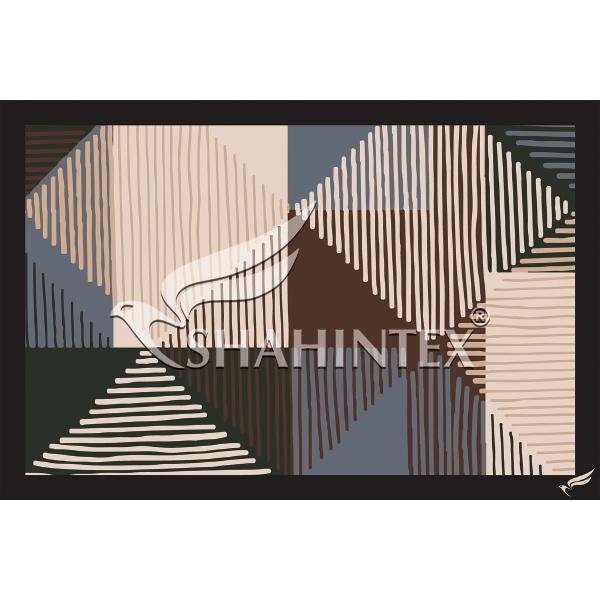 Коврик напольный  SH DIGITAL PRINT 40*60 "Геометрия" влаговп. 800032 Ш