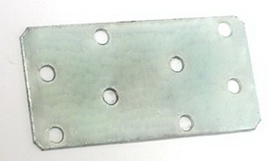 Пластина крепежная 80*40*1,5мм. цинк. Кунгур