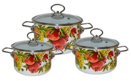 Набор №02 "Granada" 1DB025S (3к.: 2/3/4л.) белоснежн..Чер