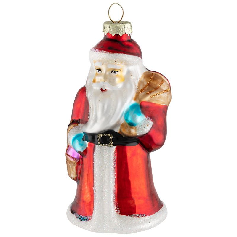 Подвесн.украш. "Дед Мороз" 108576 (стекл.) Скр