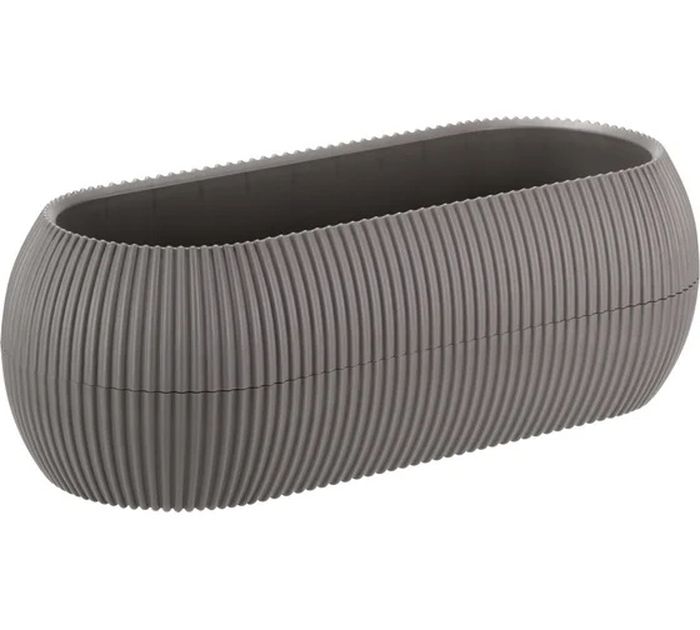 Кашпо ПИКАНТО  1,3л. КН3210ФС овал. (французский серый)