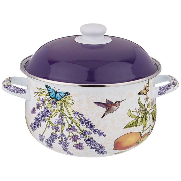 Кастрюля 934-548 3,6л. "Прованс. Лимоны" эмал. ВД