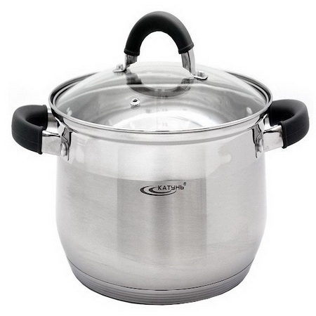 Кастрюля нерж.  5,2л. ИРИДА d22см. КТ08-D-22 .