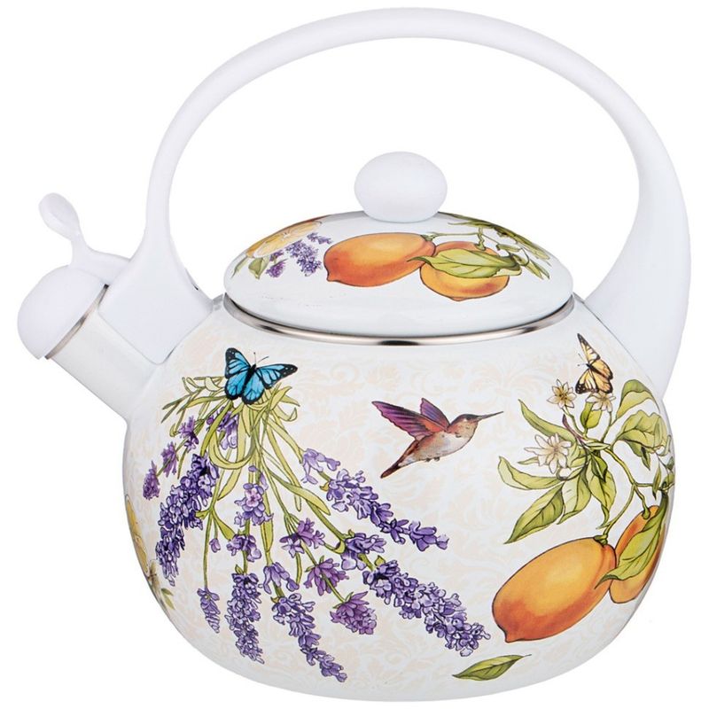 Чайник эмал. 934-384 2,2л. "Прованс Лимоны" со свист. ВД