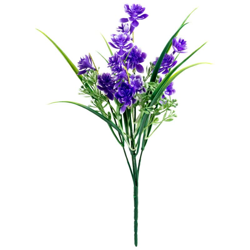Цветок искусственный 003826 "Дельфиниум" h=32см (СКР)