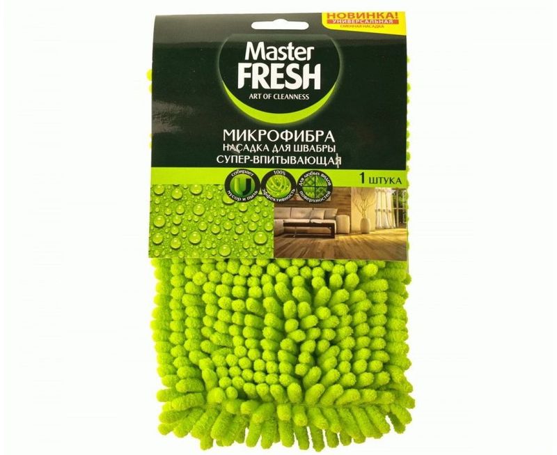 Насадка МАСТЕР ФРЕШ 6900/6934/7874 д/плоской швабры (микрофибра с дл. ворсом)