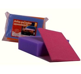 Губка д/мытья авто+салфетка га004 П