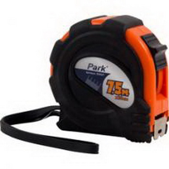 Рулетка  7,5м. PARK TM29-7525 прорез.корп. с фиксатором (353029) Скр.
