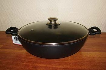 Сотейник Кукмор d300/85мм. с308а (а/пр. ст/крышк.)